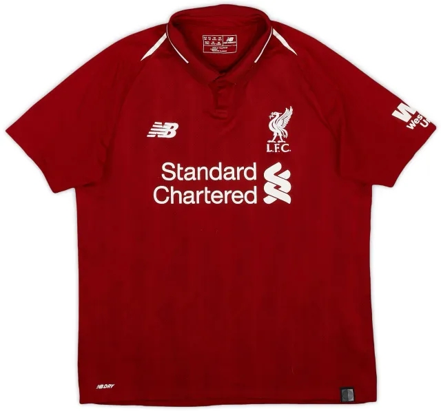 NewBalance 2018-19 Liverpool Home Shirt - 6/10 - (XL.Boys)