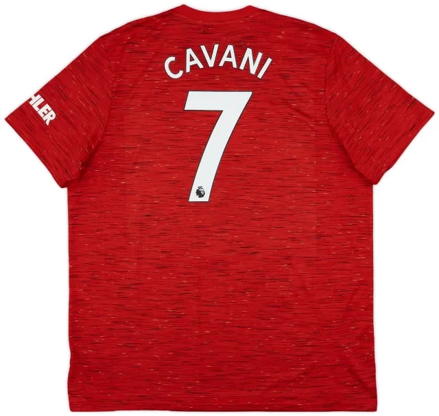 adidas 2020-21 Manchester United Home Shirt Cavani #7 - 10/10 - (XXL)