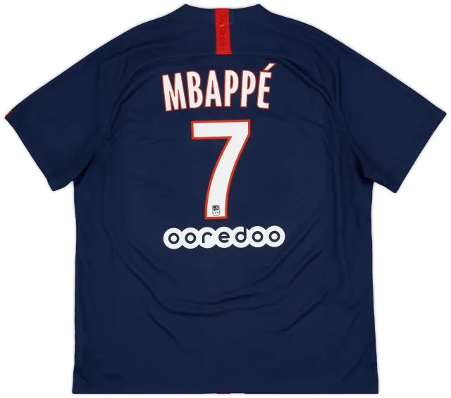 Nike 2019-20 Paris Saint-Germain Home Shirt Mbappe #7 - 7/10 - (XXL)