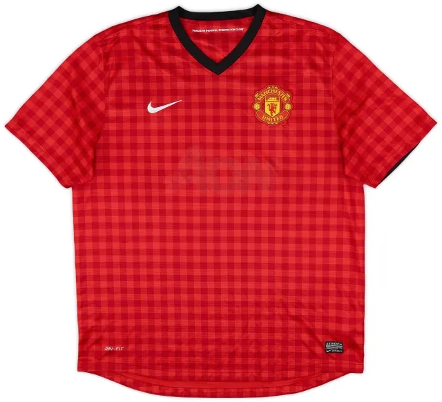 Nike 2012-13 Manchester United Home Shirt - 3/10 - (XL)