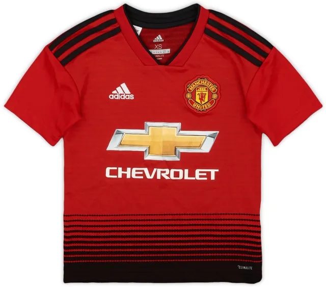 adidas 2018-19 Manchester United Home Shirt - 8/10 - (S.Boys)