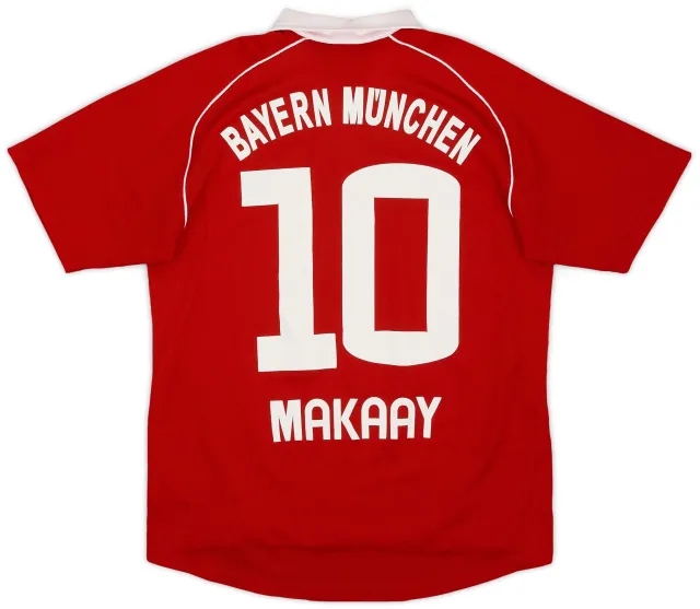 adidas 2005-06 Bayern Munich Home Shirt Makaay #10 - 8/10 - (XL.Boys)