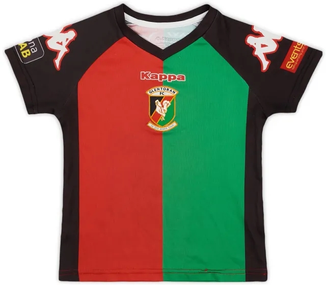 Kappa 2015-16 Glentoran Home Shirt - 9/10 - (S.Boys)