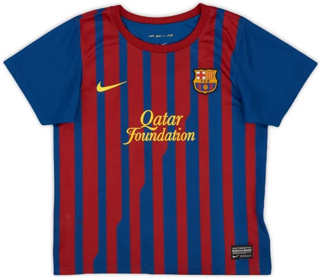 Nike 2011-12 Barcelona Home Shirt - 7/10 - (XS.Boys)