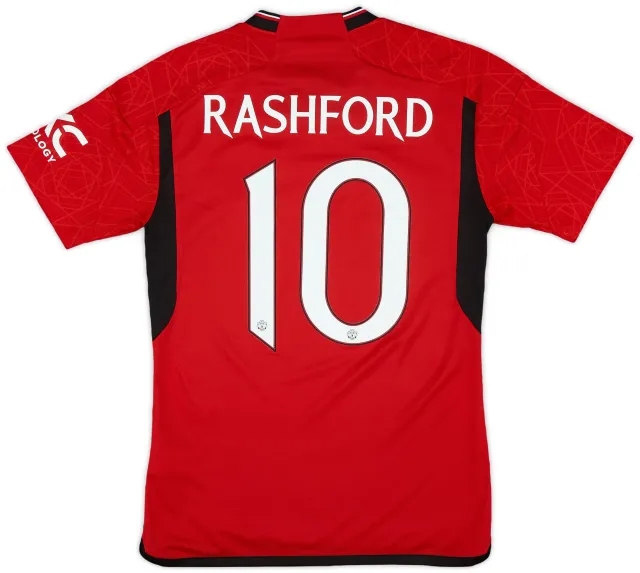 adidas 2023-24 Manchester United Home Shirt Rashford #10 - 9/10 - (S)