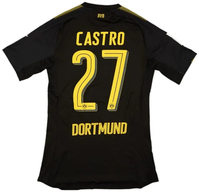 Puma 2017-18 Borussia Dortmund Match Issue Away Shirt Castro #27