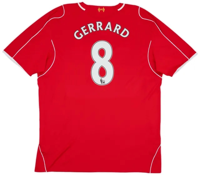 2014-15 Liverpool Home Shirt Gerrard #8 - 8/10 - (3XL)