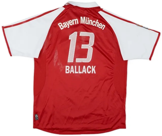 adidas 2003-04 Bayern Munich Home Shirt Ballack #13 - 4/10 - (XL.Boys)