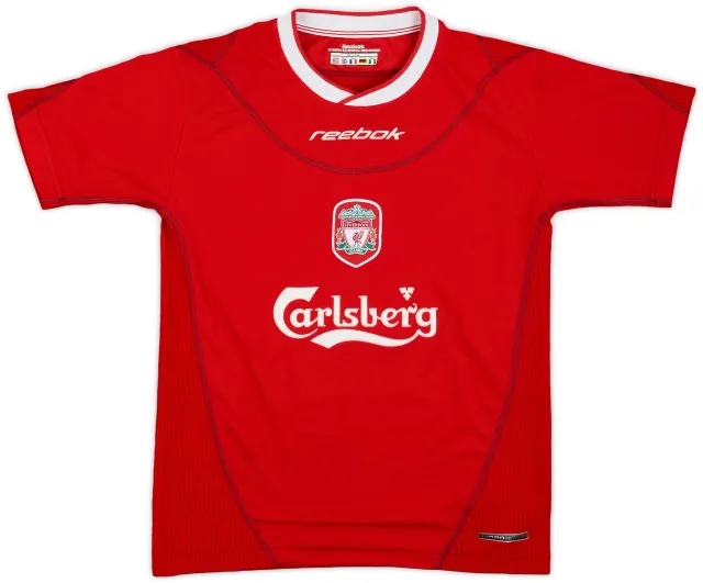 Reebok 2002-04 Liverpool Home Shirt - 9/10 - (L.Boys)