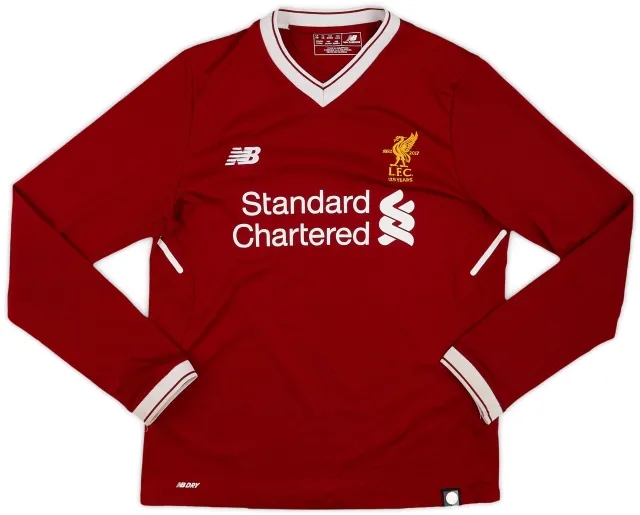 NewBalance 2017-18 Liverpool 125 Years Home L/S Shirt - 7/10 - (L.Boys)