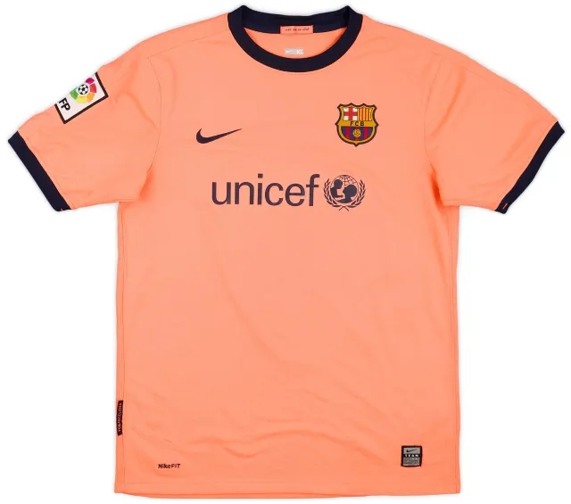 Nike 2009-10 Barcelona Away Shirt - 7/10 - (XL.Boys)