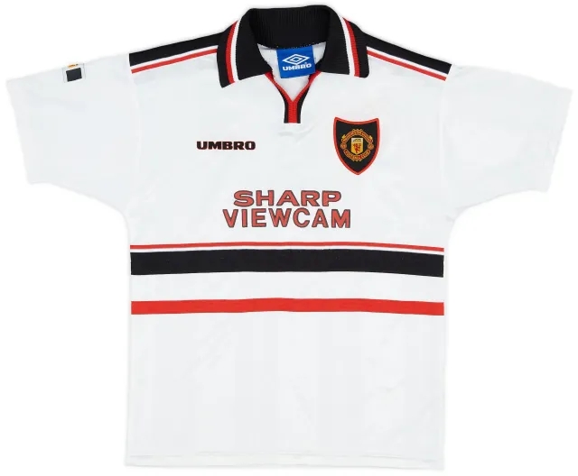 Umbro 1997-99 Manchester United Away Shirt - 8/10 - (L.Boys)