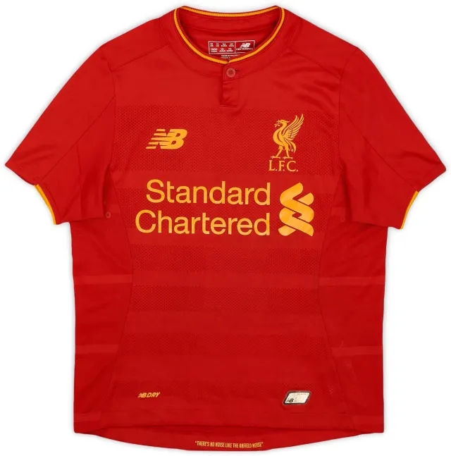 NewBalance 2016-17 Liverpool Home Shirt - 6/10 - (S.Boys)