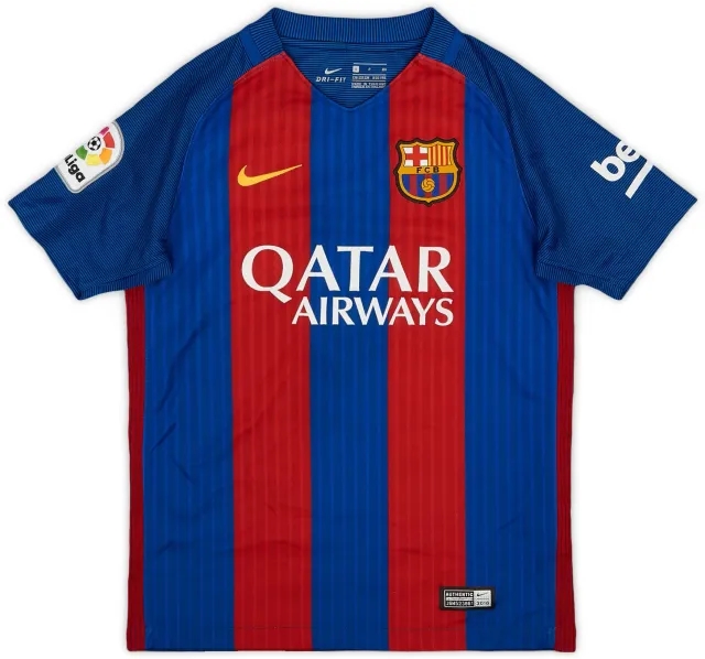 Nike 2016-17 Barcelona Home Shirt - 8/10 - (S.Boys)