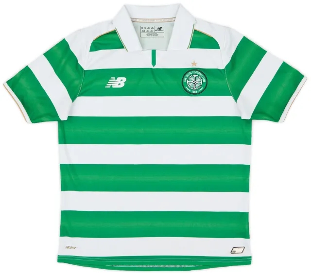 NewBalance 2016-17 Celtic Home Shirt - 8/10 - (XL.Boys)
