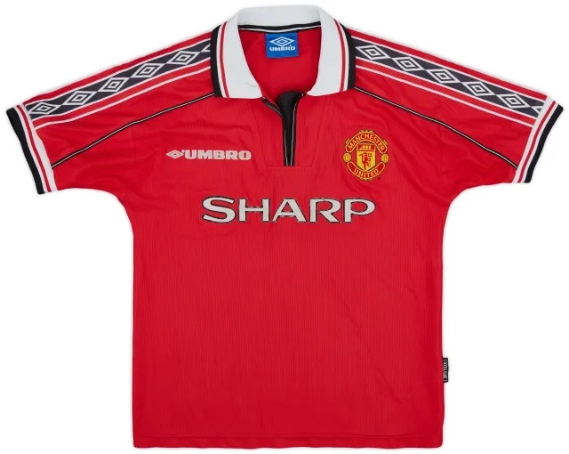 Umbro 1998-00 Manchester United Home Shirt - 5/10 - (Y)