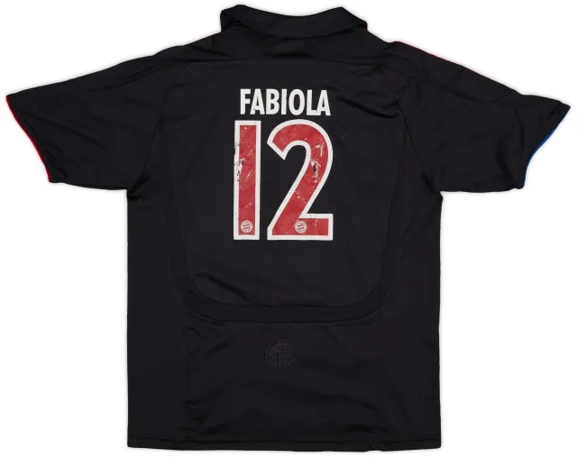 adidas 2007-08 Bayern Munich Third Shirt Fabiola #12 - 7/10 - (M.Boys)