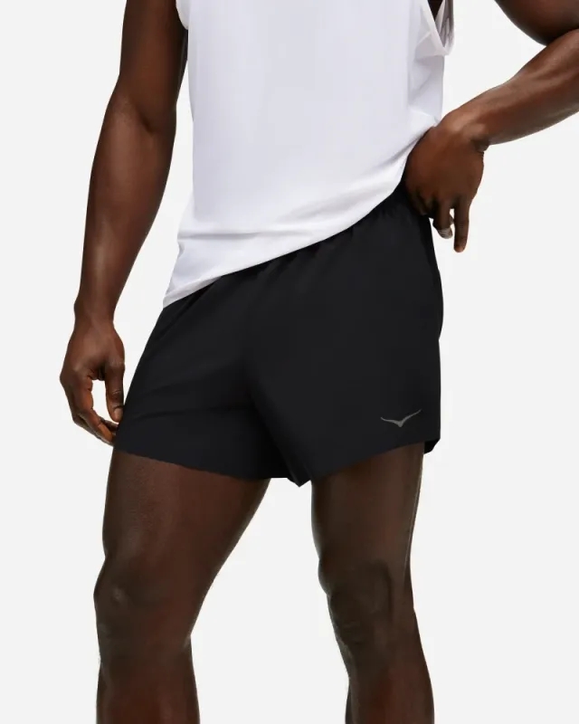 Hoka One One HOKA Men's Glide 5'' Short with Brief in Black