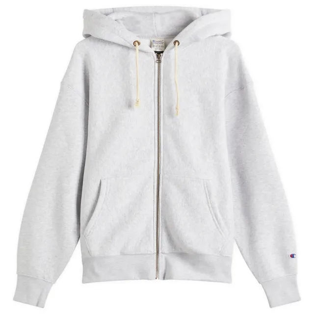 Champion Men's Reverse Weave Fleece Zip Hoodie Grey