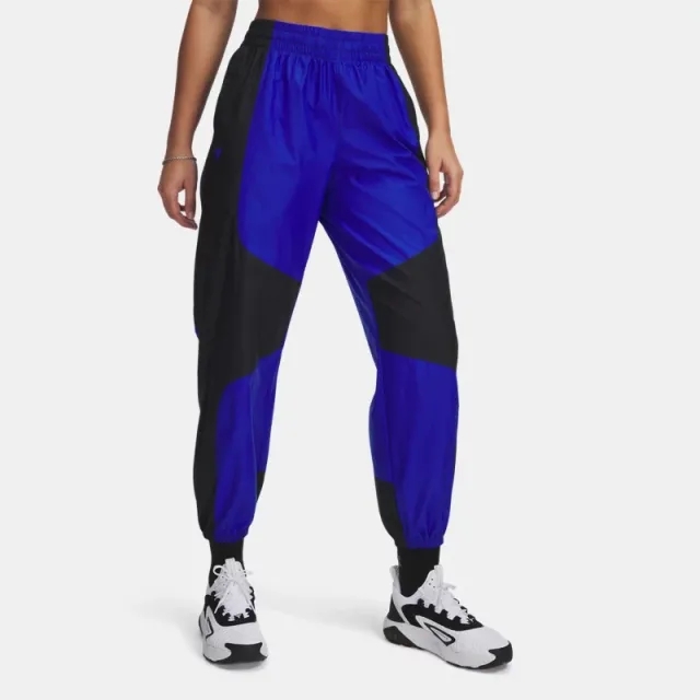 Under Armour Women's Project Rock Woven Pants Black / Royal / Royal XS