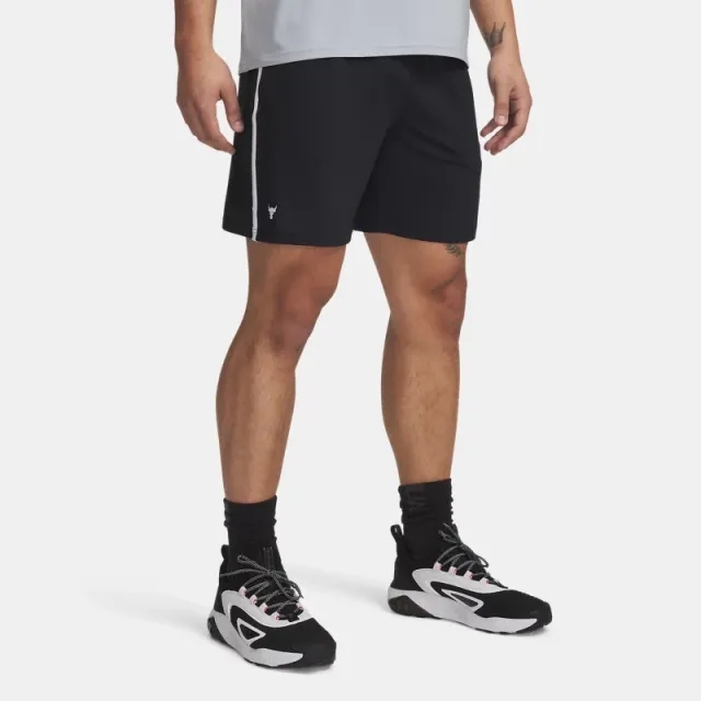 Under Armour Men's Project Rock Mesh Shorts Black / White XXL