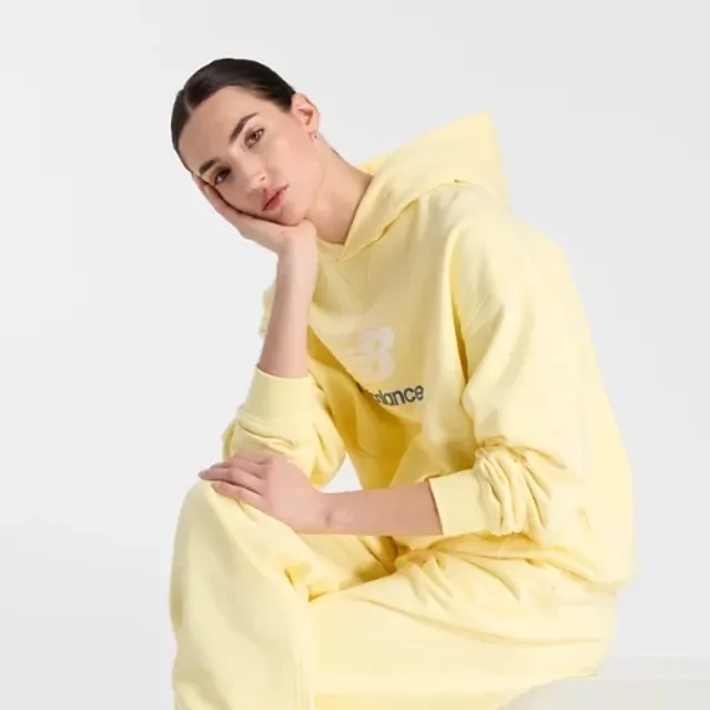 Sweatshirt New Balance Athletics French Terry Logo Hoodie Yellow L