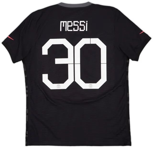 Nike 2021-22 Paris Saint-Germain Authentic Third Shirt Messi #30 - 10/10 - (L)
