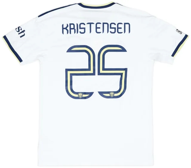 adidas 2022-23 Leeds Match Issue Carabao Cup Home Shirt Kristensen #25
