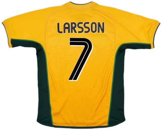 Umbro 2002-03 Celtic Away Shirt Larsson #7 - 7/10 - (L)