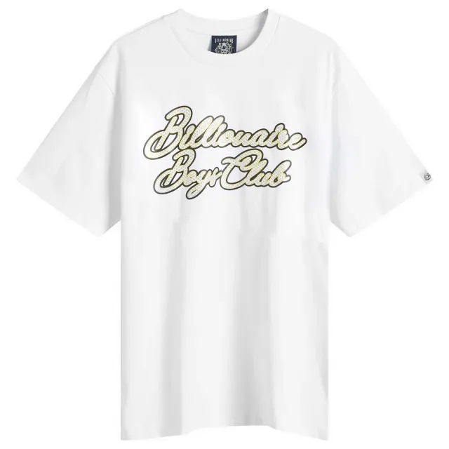 Billionaire Boys Club Men's Diamond Script Logo T-Shirt White