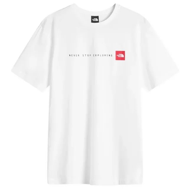 The North Face 'Never Stop Exploring' Short Sleeve Tee In White