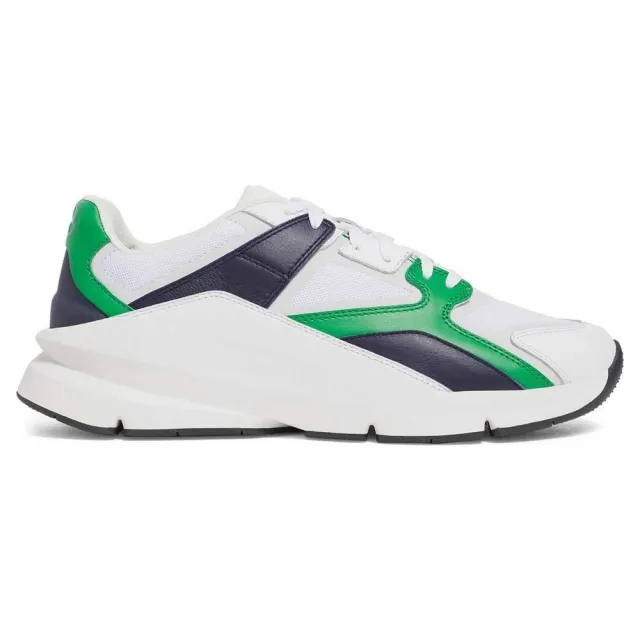 Under Armour  Forge 96 Leather Unisex Shoes White / Midnight Navy / Team Kelly Green 8
