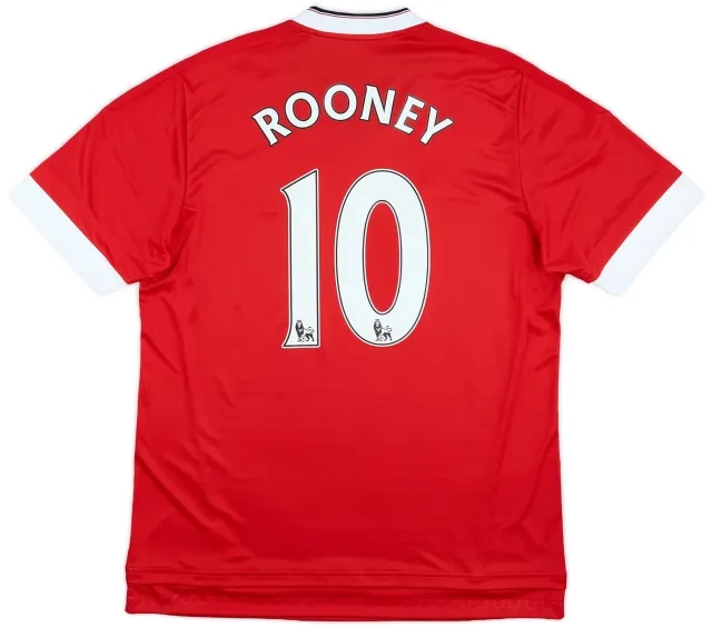 adidas 2015-16 Manchester United Home Shirt Rooney #10 (L)
