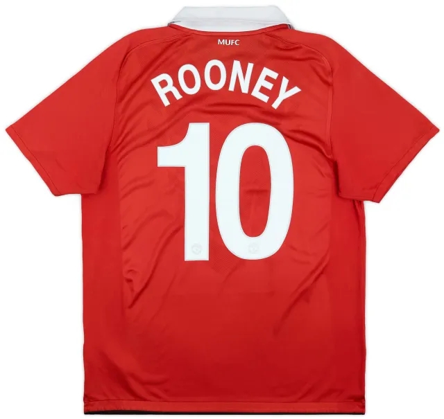 Nike 2010-11 Manchester United Home Shirt Rooney #10 - 5/10 - (L)