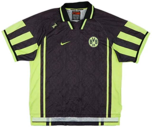 Nike 1996-97 Borussia Dortmund Player Issue Away Shirt - 6/10 - (XL)