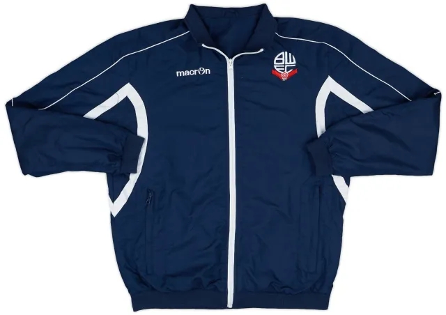 2013-14 Bolton Wanderers Macron Track Jacket - 8/10 - (L)