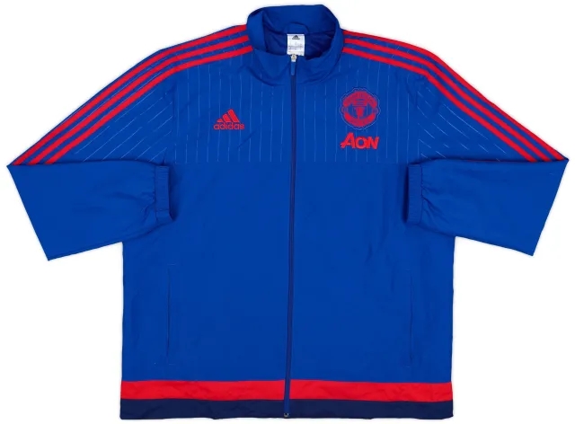 2015-16 Manchester United adidas Track Jacket - 9/10 - (XL)