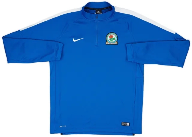 2015-16 Blackburn Nike 1/4 Zip Training Top - 8/10 - (L)