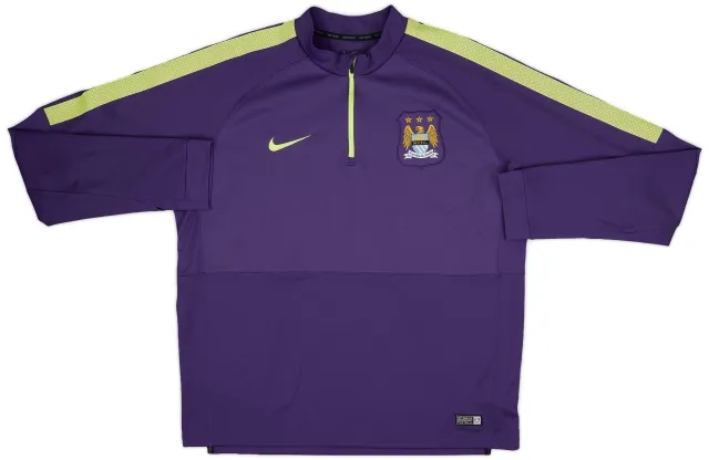 2014-15 Manchester City Nike 1/4 Zip Training Top - 8/10 - (XL)