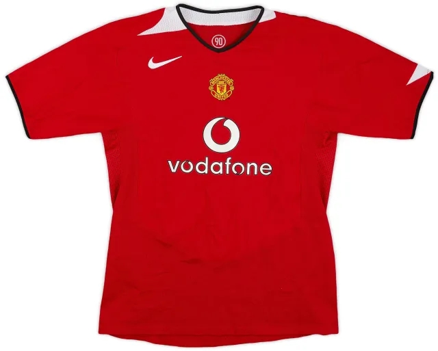 Nike 2004-06 Manchester United Home Shirt - 8/10 - (XL.Boys)