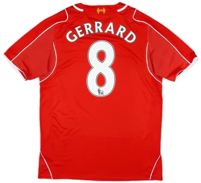 2014-15 Liverpool Home Shirt Gerrard #8 - 5/10 - (M)