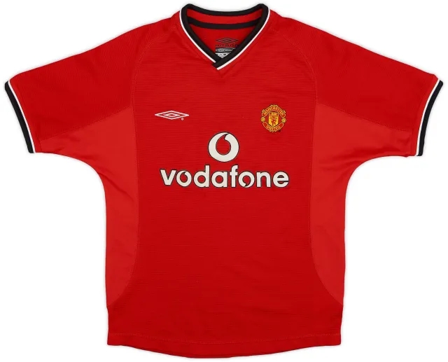Umbro 2000-02 Manchester United Home Shirt - 8/10 - (S.Boys)