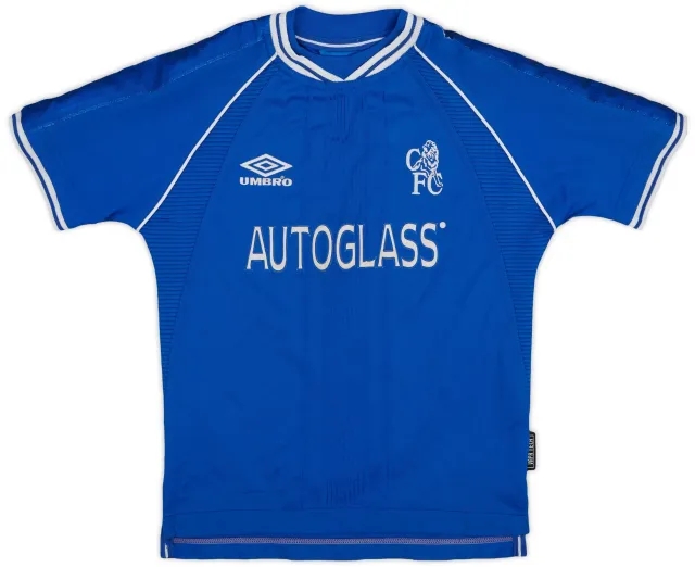 Umbro 1999-01 Chelsea Home Shirt - 8/10 - (S.Boys)