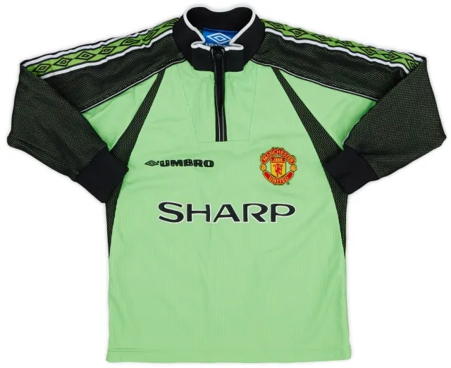 Umbro 1998-99 Manchester United GK Shirt - 6/10 - (6-7 Years)