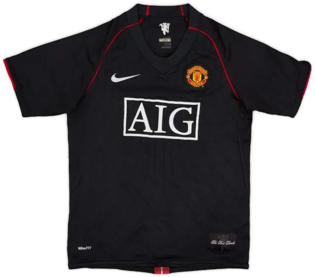 Nike 2007-08 Manchester United Away Shirt - 5/10 - (L.Boys)