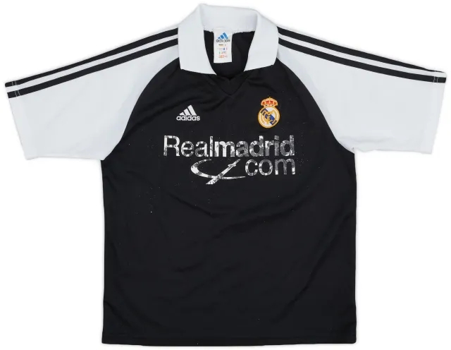 adidas 2001 Real Madrid Away Shirt - 4/10 - (M.Boys)
