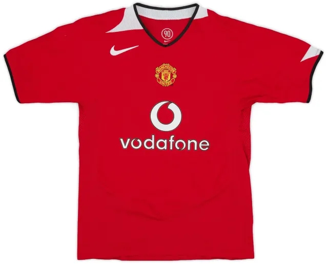 Nike 2004-06 Manchester United Home Shirt - 8/10 - (M.Boys)