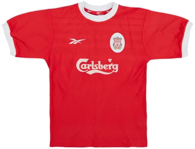 Reebok 1998-00 Liverpool Home Shirt - 8/10 - (M.Boys)
