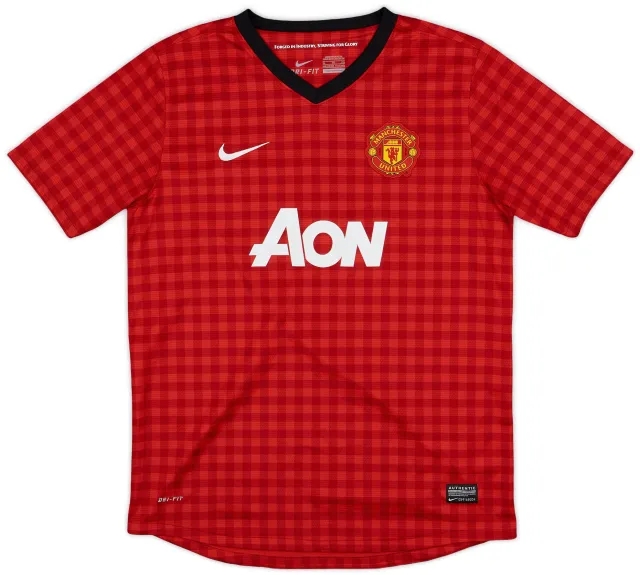 Nike 2012-13 Manchester United Home Shirt - 9/10 - (XL.Boys)