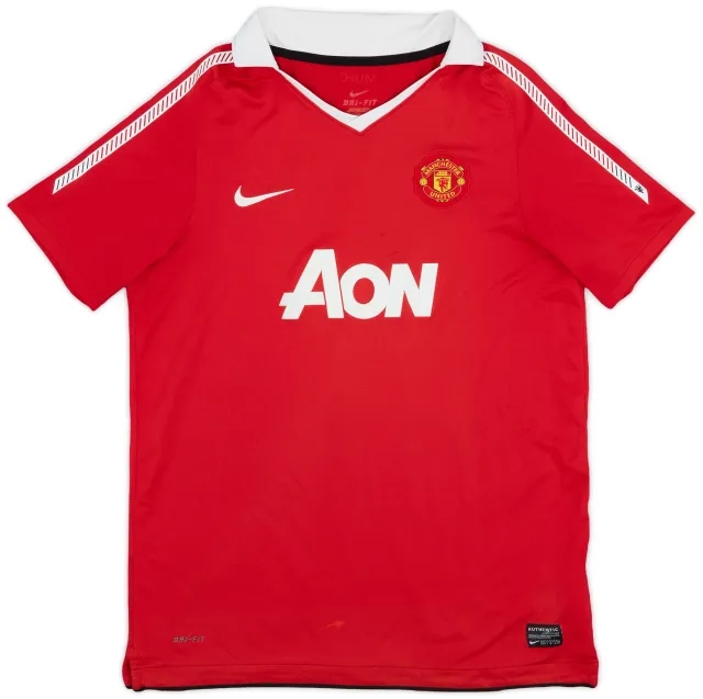 Nike 2010-11 Manchester United Home Shirt - 6/10 - (XL.Boys)